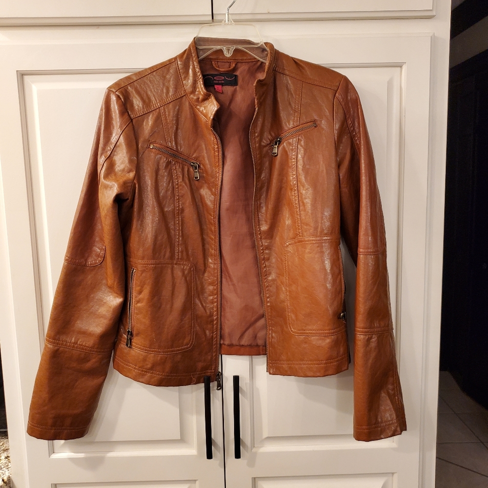 Faux leather jacket